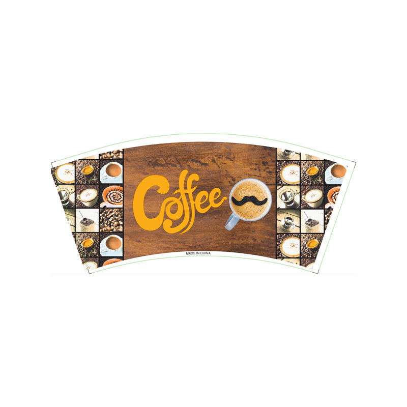 Custom Logo Paper Cup Fan Five Star High Bulk Single PE Printed Coated