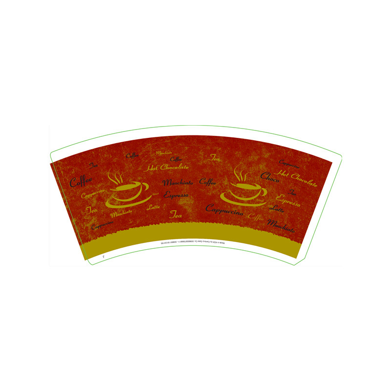 Five Star Paper Cup Fan 40gsm Normal Bulk Printed PE Coated