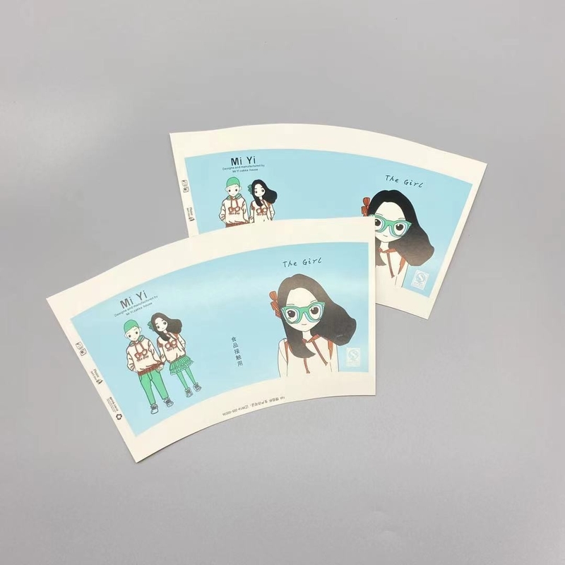 Single PE 7oz Paper Cup Fan 190gsm