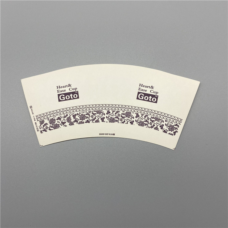 3.5Oz Ice Cream Paper Cup Fan Double Wall 170gsm Paper Cup Sheet