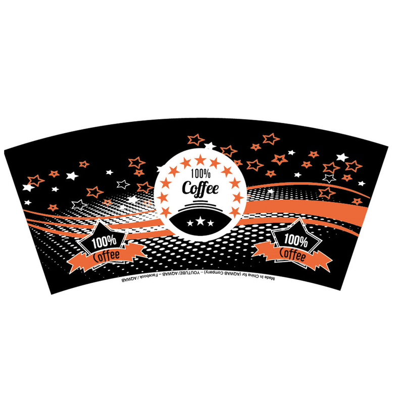 Flexo Print Paper Cup Fan 190gsm Raw Materials For Paper Cups