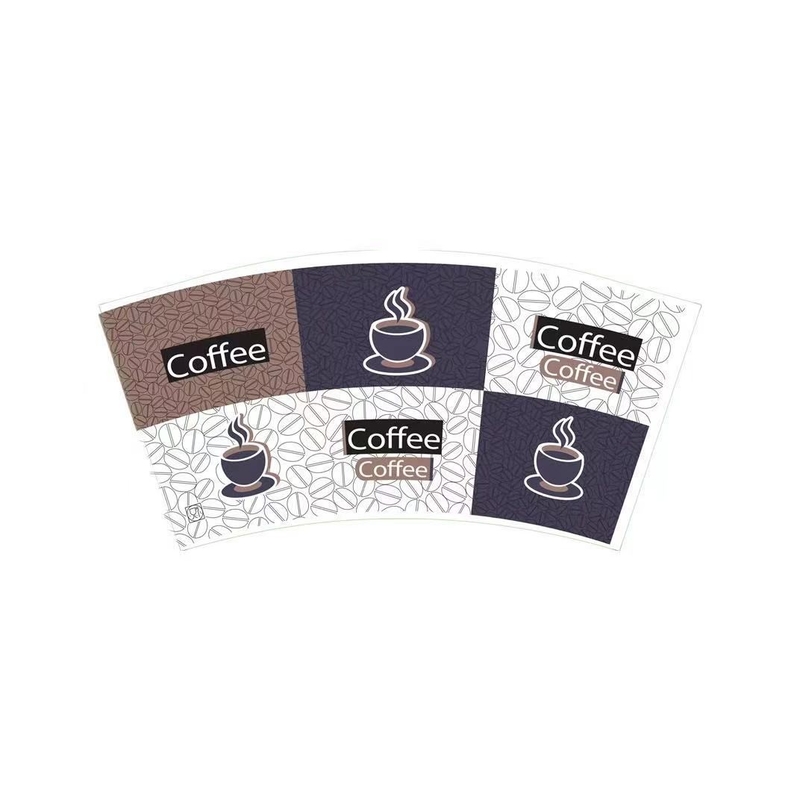 Flexo Coated Paper Cup Raw Material 6oz Heat Proof Paper Cup Blank