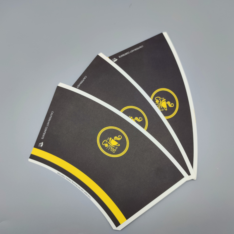 Greaseproof Noodles Bowl Paper Cup Fan With Single Side PE Coated