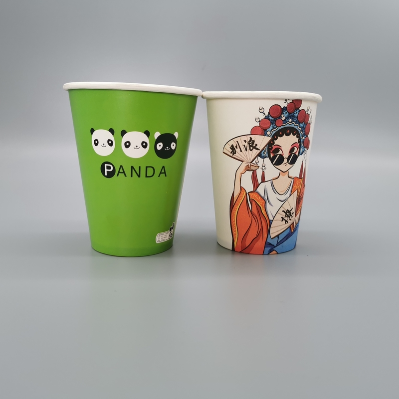 Eco Friendly Recyclable Paper Cups Food Grade Hot Coffee Anti Crimp