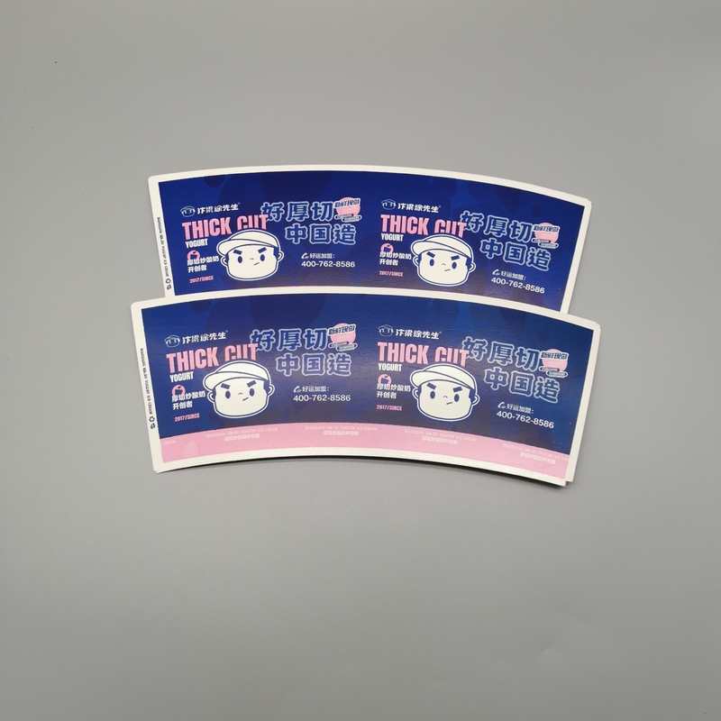 Flexo Printing Recyclable Disposable waterproof Coated Paper Cup Fan
